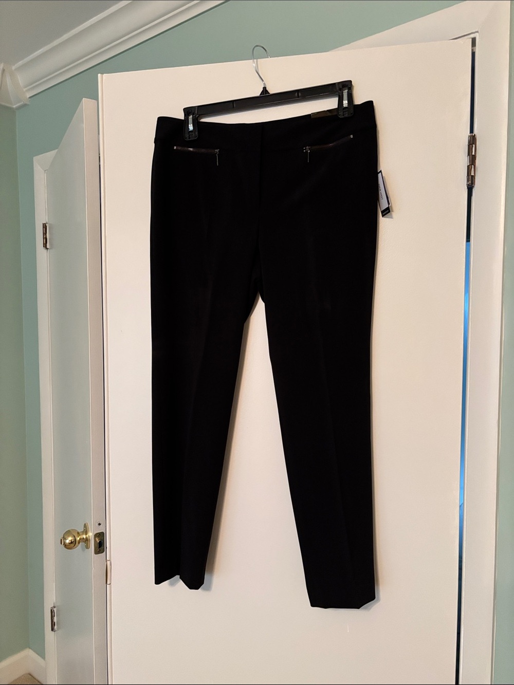 Nine West Black Straight-Leg Dress Pants